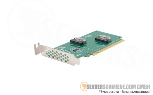 Generic 4x NVMe U.2 Extender PCIe 4.0 x16 2x 8654 8i