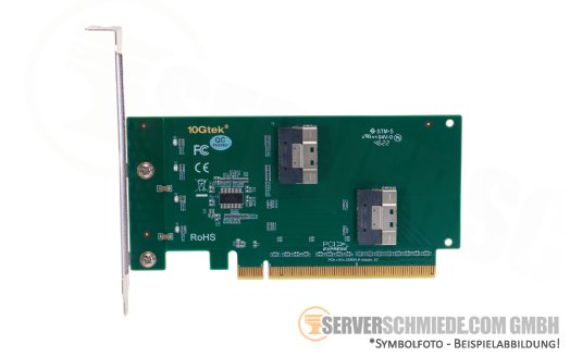 Generic 4x NVMe U.2 Extender PCIe 4.0 x16 2x 8654 8i