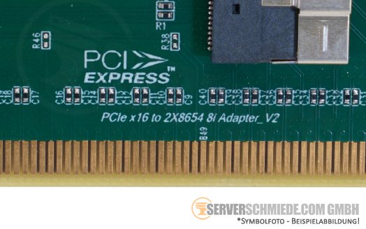 Generic 4x NVMe U.2 Extender PCIe 4.0 x16 2x 8654 8i