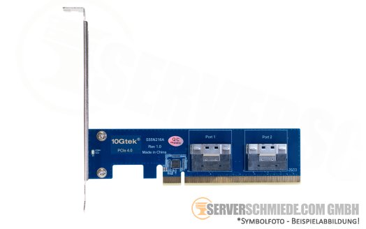 Generic 4x NVMe U.2 Extender PCIe 4.0 x16 2x 8654 8i +NEW+