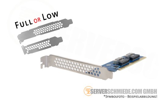 Generic 4x NVMe U.2 Extender PCIe 4.0 x16 2x 8654 8i +NEW+