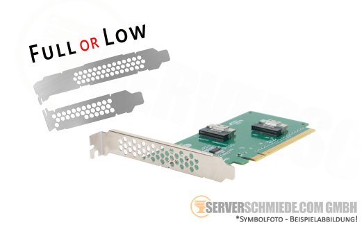 Generic 4x NVMe U.2 Extender PCIe 4.0 x16 2x 8654 8i
