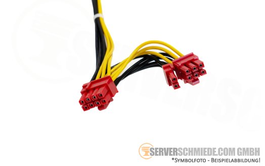 Generic 50 / 55cm GPU Kabel cable 1x 8-pin EPS / CPU male to 2x 6+2-pin PCIe male