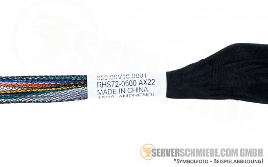 Generic 60cm SAS Kabel 1x double SFF-8643 gerade --1x double SFF-8643 gerade RHS72-0500 AX22