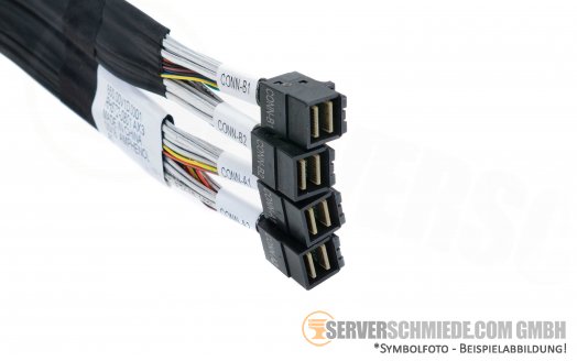 Generic 60cm SAS Kabel 2x double SFF-8643 gerade --2x 60cm SFF-8643 gerade 2x 50cm SFF-8643 gerade RHS72-0801 AX3