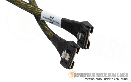 Generic 65cm NVMe Kabel cable 1x SFF-8654 8i gerade to 1x SFF-8654 8i gerade