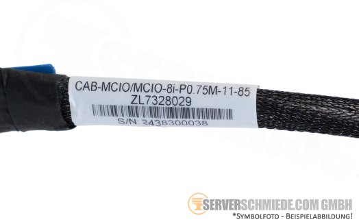 Generic 75cm SAS Kabel cable 1x SFF-8654 8i gerade to 1x SFF-8654 8i gerade