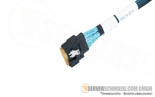 Generic 80cm NVMe Kabel cable 1x SFF-8654 8i to 2x SFF-8654 4i RSL74-9219