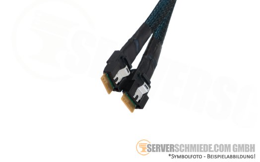 Generic 80cm NVMe Kabel cable 1x SFF-8654 8i to 2x SFF-8654 4i RSL74-9219