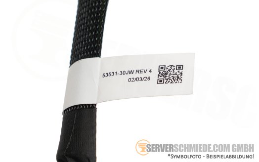 Generic 80cm SAS NVMe Kabel cable 1x SFF-8654 8i gerade to 2x SFF-8654 4i gerade