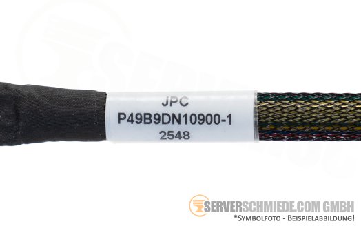 Generic 90cm SAS Kabel cable 1x SFF-8654 4i gerade to 1x SFF-8643 gerade