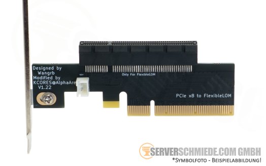 Generic HP FlexibleLOM to PCIe x8 Full Profile Adapter Riser