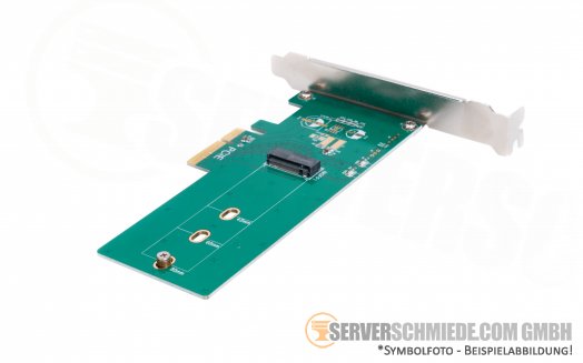 NVMe 1x M.2 NGFF Controller PCIe x4 Stick Länge 2242 2260 2280 Server Workstation