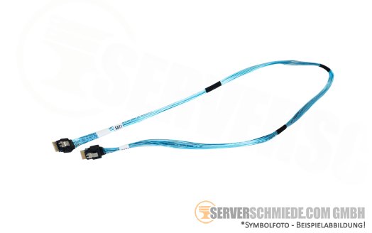Gigabyte 70cm SAS Kabel cable 1x SFF-8654 4i gerade to 1x SFF-8654 4i gerade 25CFM-700820-A4R