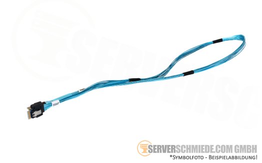 Gigabyte 80cm SAS Kabel cable 1x SFF-8654 4i gerade to 1x SFF-8654 4i gerade 25CFM-800820-A4R