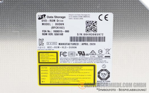Hitachi LG Data Storage Ultra Slim DVD ROM Drive 9,5mm DUD1N BFCK702