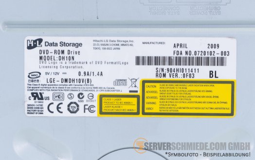 Hitachi SATA DVD ROM Laufwerk 16x LGE-DMDH10V(B)
