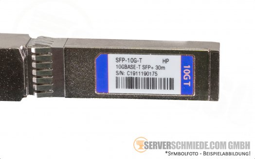 HP 10Gb SFP+ to RJ-45 10GbE 1GbE copper Kupfer 10GBASE-T SFP+ 30m SFP-10G-T HP SFP-XG-T JL563B 3rd party