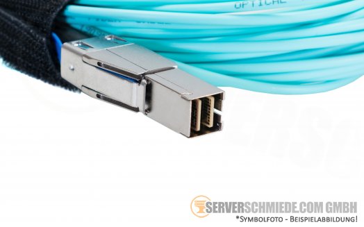 HP 10m extern 12G SAS AOC optical Kabel cable 2x SFF-8644 Storage + Tape Library 793446-001