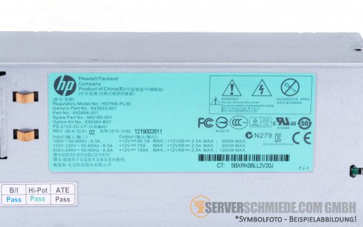 HP 1200W Netzteil Platinum PSU ML350 DL380 Gen8 643956-201 643933-001 660185-001