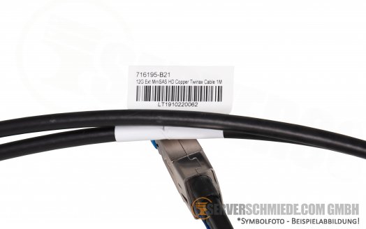 HP 1m extern 12G SAS Kabel cable 2x SFF-8644 Storage + Tape Library 716195-B21
