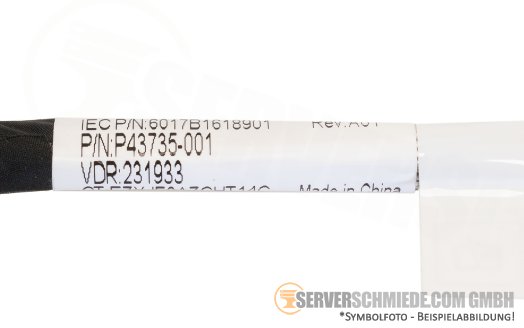 HP 15 cm OCP Slot-2 CPU-1 Enablement Kit 1x SFF-8654 winkel to 1x SFF-8654 winkel ML350 DL360 DL380 Gen11 P43735-001