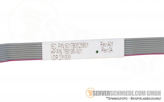 HP 15cm DL360 Gen9 Serial Port DB9 1x RS232 Schnittstelle 1x 10pin 766195-001