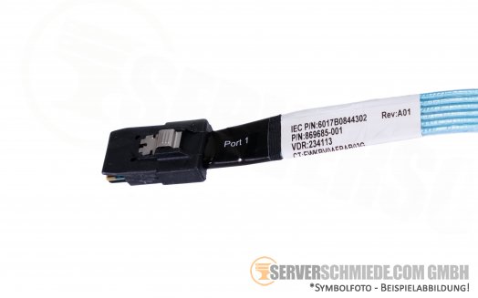 HP 15cm SAS Kabel 2x SFF-8087 869685-001 875569-001