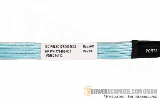 HP 20cm SAS Kabel 2x SFF-8087 gerade 776408-001 784629-001