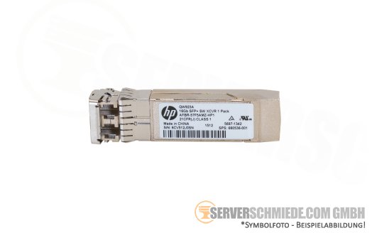 HP 16GB SFP+ SW 850nm Short Wave Transceiver QW923A 680536-001