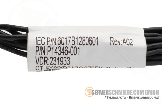 HP 18 / 41cm Backplane Power Kabel cable 2x SFF rear + LFF Mid DL380 Gen10 Plus DL385 Gen10 Plus V2 P14346-001