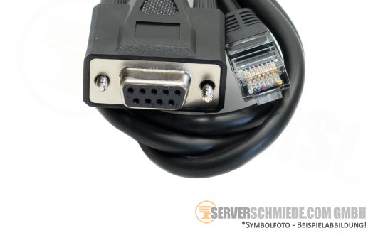 HP 1,80m Konsolen Console Kabel cable 1x RJ-45 to DB9 serial