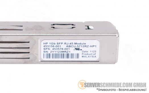 HP 1Gb SFP RJ-45 copper 1,25G Transceiver Module 100m  453156-001