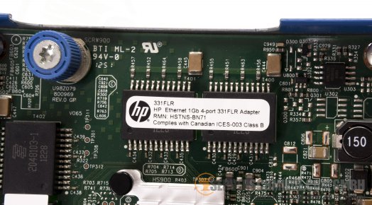 HP Broadcom BCM5719 331FLR 4x 1GbE copper RJ-45 Network Ethernet Flexible LOM Adapter 629135-B21