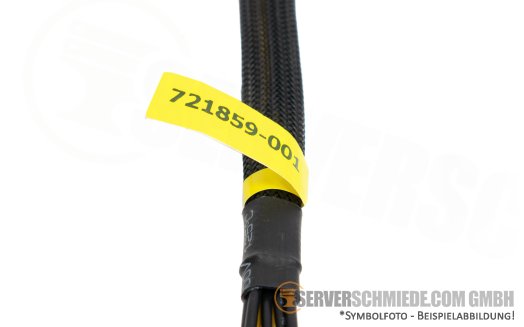 HP 20cm GPU Power Kabel cable 1x 6-pin female to 1x 8-pin PCIe Z420 721859-001 3rd party