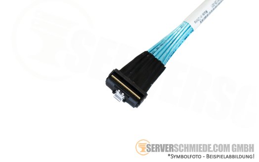 HP 20cm NVMe Kabel 1x SFF-8654 gerade to 1x SFF-8654 (Slim SAS 8i 74-pin winkel ) P14318-001