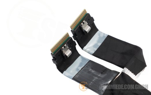 HP 25 / 22cm NVMe Kabel cable Box 1 / 2 2x SFF-8654 8i gerade to 2x SFF-8654 8i gerade DL380 Gen10 Plus P22345-001