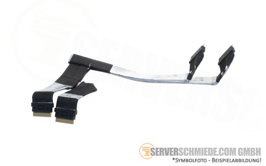 HP 25 / 22cm NVMe Kabel cable Box 1 / 2 2x SFF-8654 8i gerade to 2x SFF-8654 8i gerade DL380 Gen10 Plus P22345-001