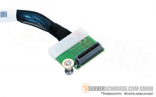 HP 25cm  BL460C Gen10 SATA Kabel 1x NVMe winkel 1x 22 pin Buchse 865309-001