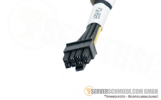 HP 25cm  DL380 Gen10 GPU Power Cable P04670-001 1x 8-Pin to 2x 8-Pin