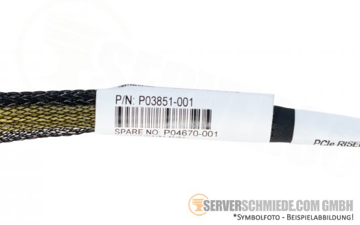 HP 25cm  DL380 Gen10 GPU Power Cable P04670-001 1x 8-Pin to 2x 8-Pin