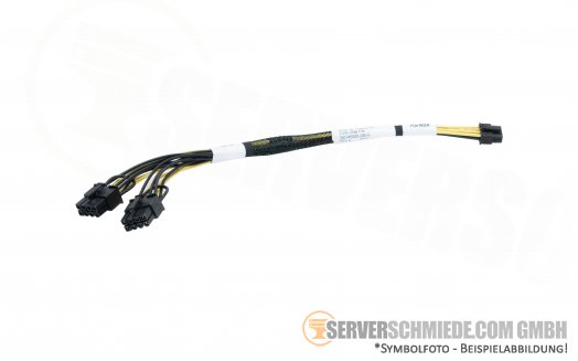 HP 25cm  DL380 Gen10 GPU Power Cable P04670-001 1x 8-Pin to 2x 8-Pin