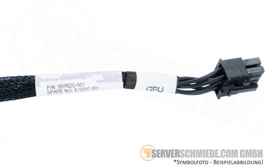 HP 25cm GPU Kabel 1x 8-pin to 1x 8-pin EPS / CPU DL380 DL360 Gen10 Gen11 869820-001