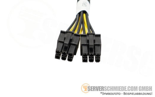 HP 25cm GPU Power Kabel cable 1x 8-pin to 2x 6-pin PCIe DL380 Gen10 Gen10 Plus Gen11 873193-001