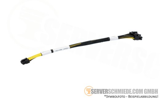 HP 25cm GPU Power Kabel cable 1x 8-pin to 2x 6-pin PCIe DL380 Gen10 Gen10 Plus Gen11 873193-001