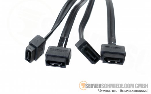 HP 25cm SAS Kabel 1x SFF-8087 gerade -- 4x SATA gerade 483508-003