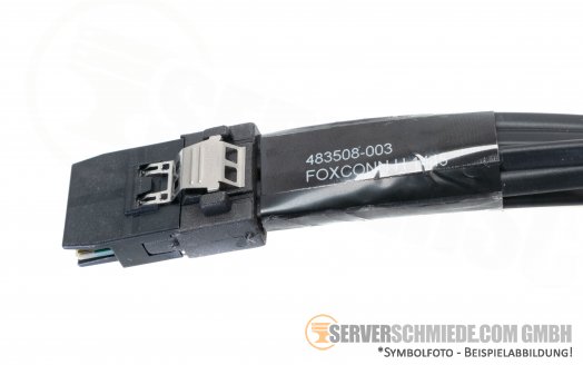 HP 25cm SAS Kabel 1x SFF-8087 gerade -- 4x SATA gerade 483508-003