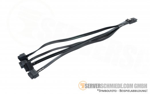 HP 25cm SAS Kabel 1x SFF-8087 gerade -- 4x SATA gerade 483508-003