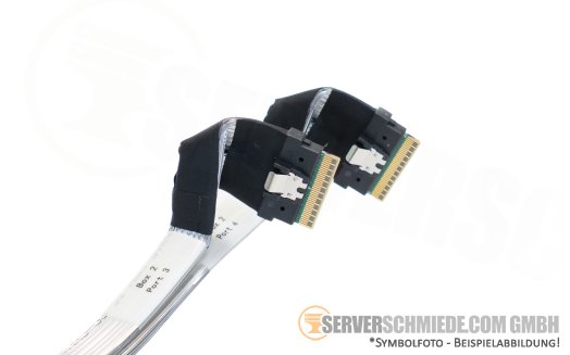 HP 26 / 22cm NVMe Kabel cable Box 2 2x SFF-8654 8i gerade to 2x SFF-8654 8i gerade DL380 Gen10 Plus P22346-001