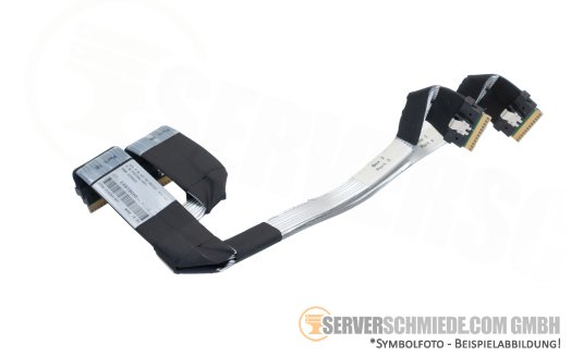HP 26 / 22cm NVMe Kabel cable Box 2 2x SFF-8654 8i gerade to 2x SFF-8654 8i gerade DL380 Gen10 Plus P22346-001